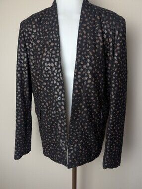 Giorgio Brato Women's Leather Jacket Size IT 40 Pockets Snap Closure New